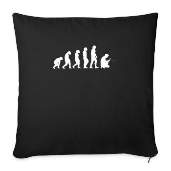 Evolution Welder Cadeau - Housse de coussin décorative 45 x 45 cm - noir - Devant