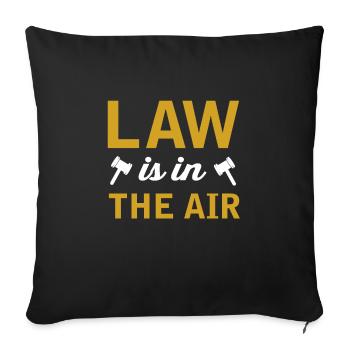 Lawyer - Sofa pillowcase 17,3'' x 17,3'' (45 x 45 cm) - black - Front