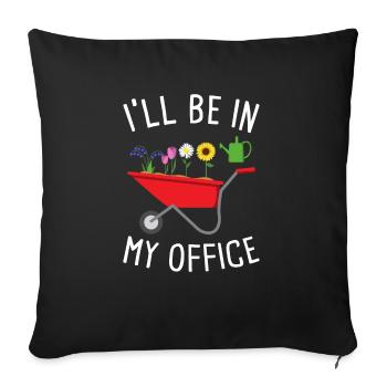 Garden Accessories Garden Tools Gardening Gardening Garden - Sofa pillowcase 17,3'' x 17,3'' (45 x 45 cm) - black - Front
