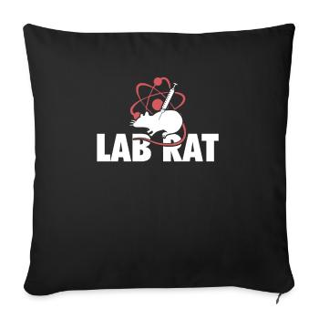 Lab Rat Funny Lab Tech Laboratory Technician - Sofakissenbezug 45 x 45 cm - Schwarz - Vorne