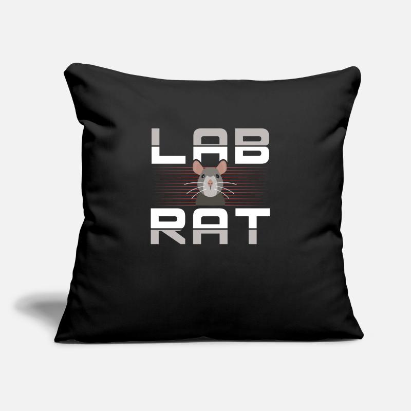 Lab Rat Funny Lab Tech Laboratory Technician Housse de coussin décorative 45 x 45 cm