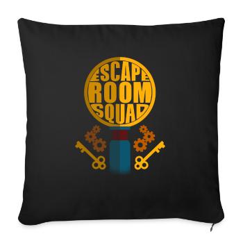 Escape room squad Keys Matching Escape Room Party - Sofa pillowcase 17,3'' x 17,3'' (45 x 45 cm) - black - Front