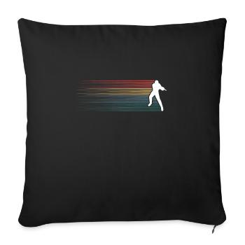 Laser tag team game player gift - Sofa pillowcase 17,3'' x 17,3'' (45 x 45 cm) - black - Front