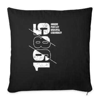 Legendär Original - Jahrgang 1985 Geburtstag - Sofakissenbezug 45 x 45 cm - Schwarz - Vorne