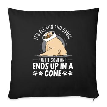 Pet Whisperer Animal Doctor Vet Veterinarian - Sofa pillowcase 17,3'' x 17,3'' (45 x 45 cm) - black - Front
