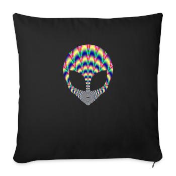 Étranger - Housse de coussin décorative 45 x 45 cm - noir - Devant