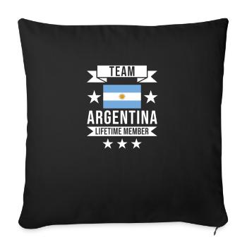 Argentina Flag South America Latin America Country - Sofa pillowcase 17,3'' x 17,3'' (45 x 45 cm) - black - Front