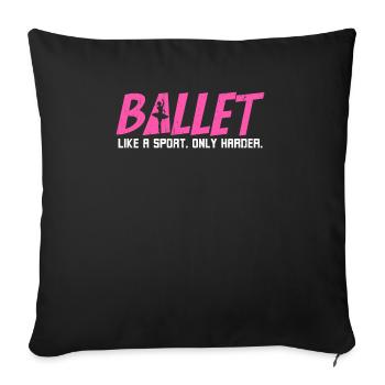 Danseur de ballet Le ballet comme un sport - Housse de coussin décorative 45 x 45 cm - noir - Devant