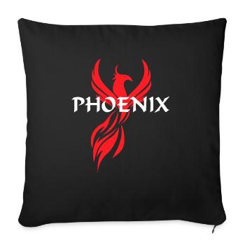 Phoenix Wizard Witch Fantasy Cadeau - Housse de coussin décorative 45 x 45 cm - noir - Devant