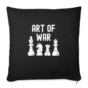 Chess - Sofa pillowcase 17,3'' x 17,3'' (45 x 45 cm) - black - Front