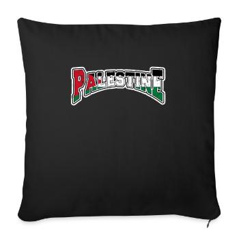 Palestine Gift Free Palestine Gaza Strip - Sofa pillowcase 17,3'' x 17,3'' (45 x 45 cm) - black - Front