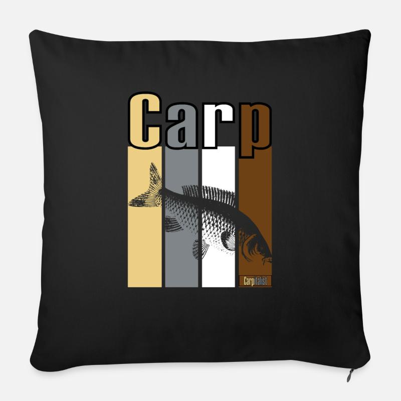Carp Carpitalist - Sofakissenbezug 45 x 45 cm - Schwarz