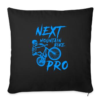 Suivant Mountainbike Pro - Housse de coussin décorative 45 x 45 cm - noir - Devant