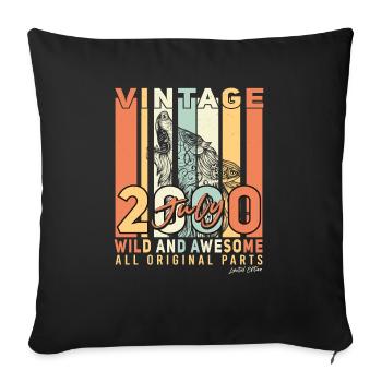 Geschenk Juli 2000 - Sofakissenbezug 45 x 45 cm - Schwarz - Vorne