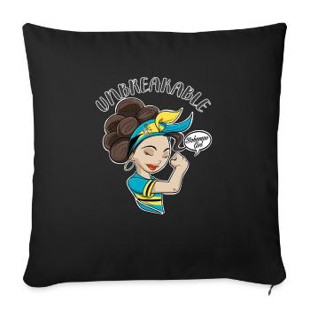 Bahamas Girl Unbreakable I Bahamas Heritage I - Housse de coussin décorative 45 x 45 cm - noir - Devant
