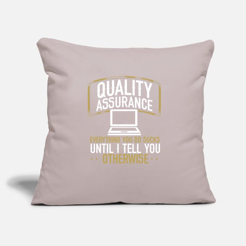 QA Engineering Code Testing Quality Assurance Sofakissenbezug 45 x 45 cm
