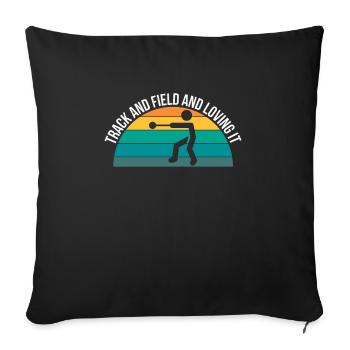 Track And Field Hammer Thrower Shirt Gift - Sofa pillowcase 17,3'' x 17,3'' (45 x 45 cm) - black - Front