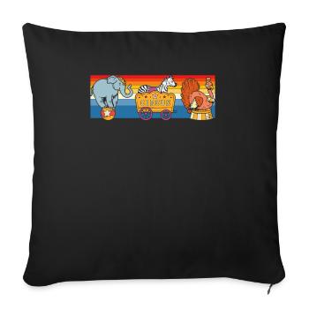 Circus Staff Circus Security Carnival Ringmaster - Sofa pillowcase 17,3'' x 17,3'' (45 x 45 cm) - black - Front