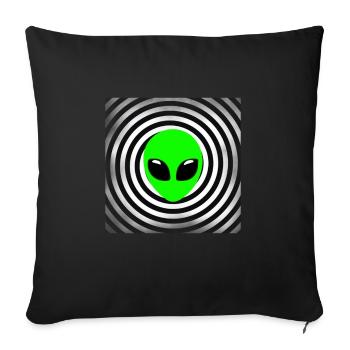 Alien Tshirt UFO Alien Children Mars Gentlemen - Sofa pillowcase 17,3'' x 17,3'' (45 x 45 cm) - black - Front