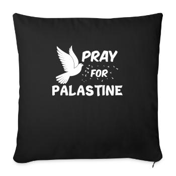 Palestine - Housse de coussin décorative 45 x 45 cm - noir - Devant