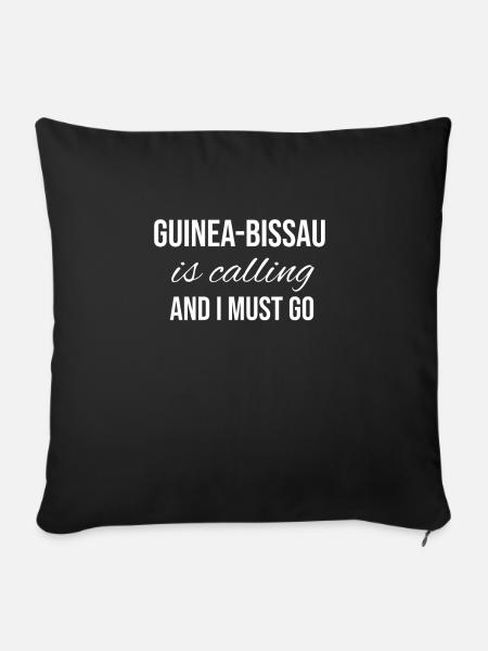 Guinea-Bissau - Sofakissenbezug 45 x 45 cm - Schwarz
