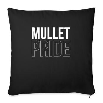 Mullet Pride Shirt Geschenk Vokuhila Shirt - Sofakissenbezug 45 x 45 cm - Schwarz - Vorne