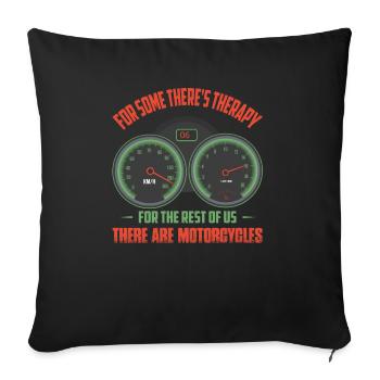 Pour le reste d’entre nous, il y a des motos motocyclettes - Housse de coussin décorative 45 x 45 cm - noir - Devant