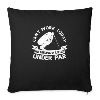 Je ne peux pas travailler aujourd’hui et je me sens un - Housse de coussin décorative 45 x 45 cm - noir - Devant