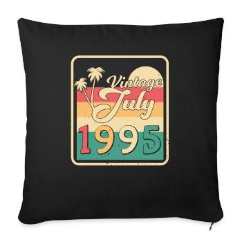 Geschenkidee 1995 Juli - Sofakissenbezug 45 x 45 cm - Schwarz - Vorne