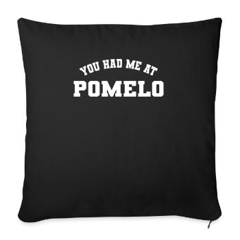POMELO FUNNY FOOD T SHIRT - Sofakissenbezug 45 x 45 cm - Schwarz - Vorne