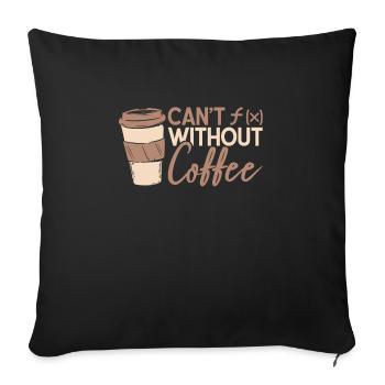 Mathematik Kaffee Mathematik Funktion Kaffee - Sofakissenbezug 45 x 45 cm - Schwarz - Vorne