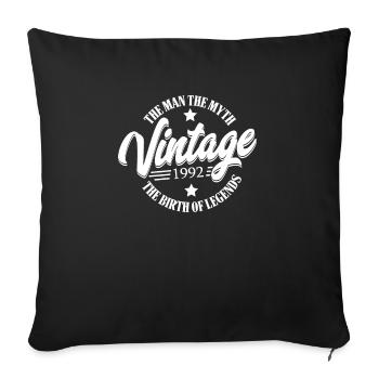 30 . Anniversaire 1992 Légende du mythe de l’homme - Housse de coussin décorative 45 x 45 cm - noir - Devant