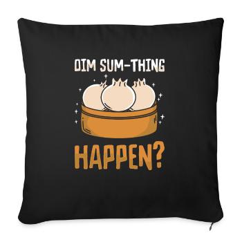 Dim Sums Asian Food Cooking Foodie - Sofa pillowcase 17,3'' x 17,3'' (45 x 45 cm) - black - Front