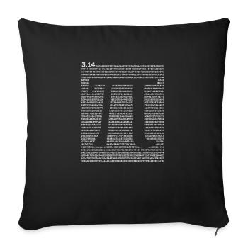 Math Mathématiques Pi Jour Cool Professeur Algèbre Drôle - Housse de coussin décorative 45 x 45 cm - noir - Devant