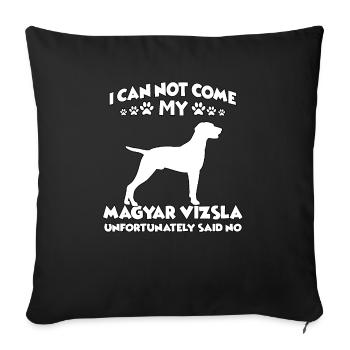 Magyar Vizsla Chien de dressage De promenade Des chiens de motivation - Housse de coussin décorative 45 x 45 cm - noir - Devant