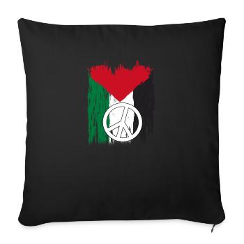 Palestine - Housse de coussin décorative 45 x 45 cm - noir - Devant