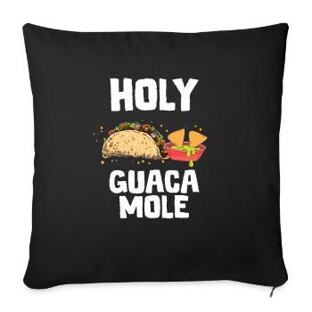 Taco Mexico Food Fast Food Nachos Fiesta Salsa - Sofa pillowcase 17,3'' x 17,3'' (45 x 45 cm) - black - Front