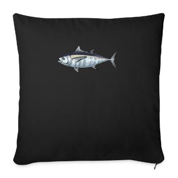 Biologie marine Méduse Baleine océanique Crabe Calmar - Housse de coussin décorative 45 x 45 cm - noir - Devant