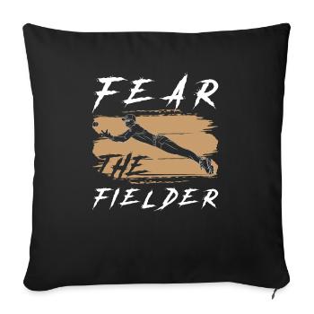Sport Spiel Baseball Catcher Sportler Lebensstil - Sofakissenbezug 45 x 45 cm - Schwarz - Vorne