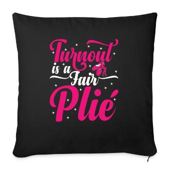 Classical Ballet Dance Ballerina Lifestyle Gesch - Sofa pillowcase 17,3'' x 17,3'' (45 x 45 cm) - black - Front