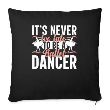 Professional Ballerina Lifestyle Ballet Dance G - Sofa pillowcase 17,3'' x 17,3'' (45 x 45 cm) - black - Front