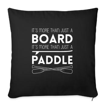 C’est plus qu’un simple cadeau de chemise de planche - Housse de coussin décorative 45 x 45 cm - noir - Devant