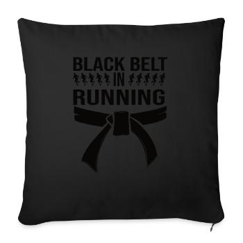Marathon - Sofa pillowcase 17,3'' x 17,3'' (45 x 45 cm) - black - Front
