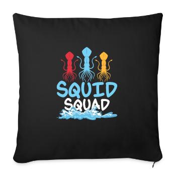 Squid Squad Marine Biology Scientist - Sofakissenbezug 45 x 45 cm - Schwarz - Vorne