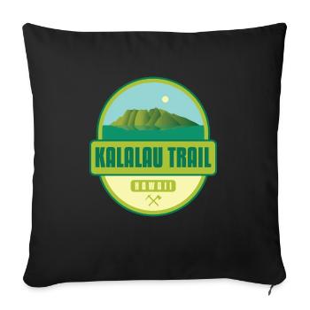 Kalalau Trail - Kauai, Hawaii - Sofakissenbezug 45 x 45 cm - Schwarz - Vorne