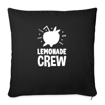 Lemonade Crew Juice Stand - Sofa pillowcase 17,3'' x 17,3'' (45 x 45 cm) - black - Front
