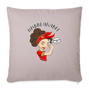 Montenegrin Girl Unbreakable I Heritage - Sofakissenbezug 45 x 45 cm - helles Taupe - Vorne