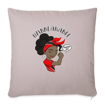 Caribean Girl Unbreakable Heritage Trinidad et - Housse de coussin décorative 45 x 45 cm - taupe clair - Devant