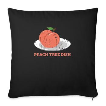 Plat de pêcher Humour sarcastique Boîte de Petri - - Housse de coussin décorative 45 x 45 cm - noir - Devant