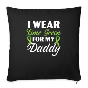 My God Is Stronger Than Non-Hodgkin Lymphoma - Sofa pillowcase 17,3'' x 17,3'' (45 x 45 cm) - black - Front